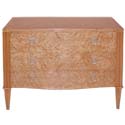 30's Pearlescent Birch Wood Commode Attributed to Léon Jallot