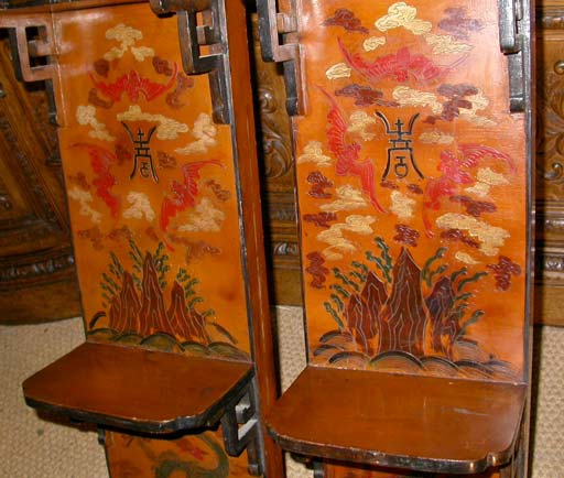 20th Century Pair of Chinoiserie Dragon Shelves For Sale