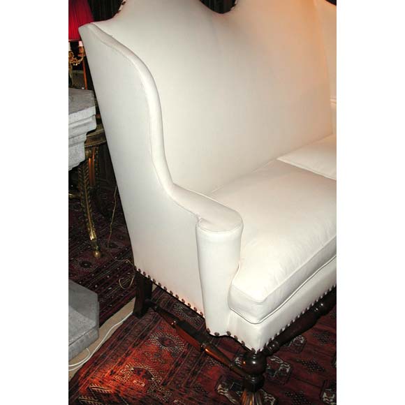 Pair of Camel Back Sofas