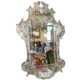 40
s Etched Pediment Mirror