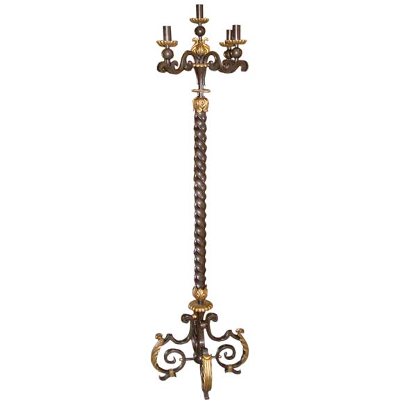 Floor Lamp by Gilbert Poillerat
