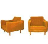 Pair of 50's Armchairs by Steiner