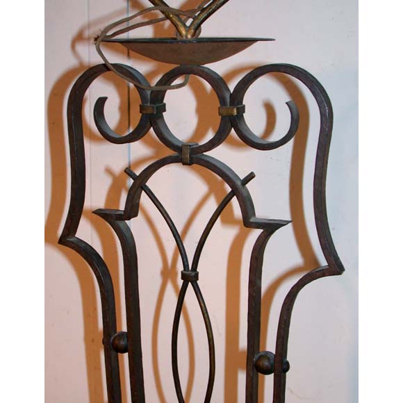 Wrought Iron Floor Lamp By Zadounasky For Sale 4