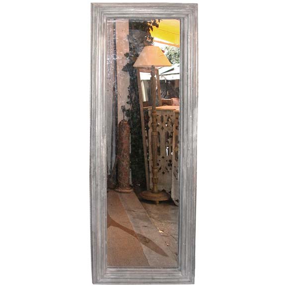 Rectangular Zinc Frame Mirror For Sale