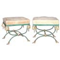 Pair of Swan Head Stools