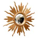 Ray and Curved Ray Sun Convex Mirror
