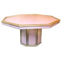 Octagonal Vieux Rose Opaline Table Attributed to Jansen
