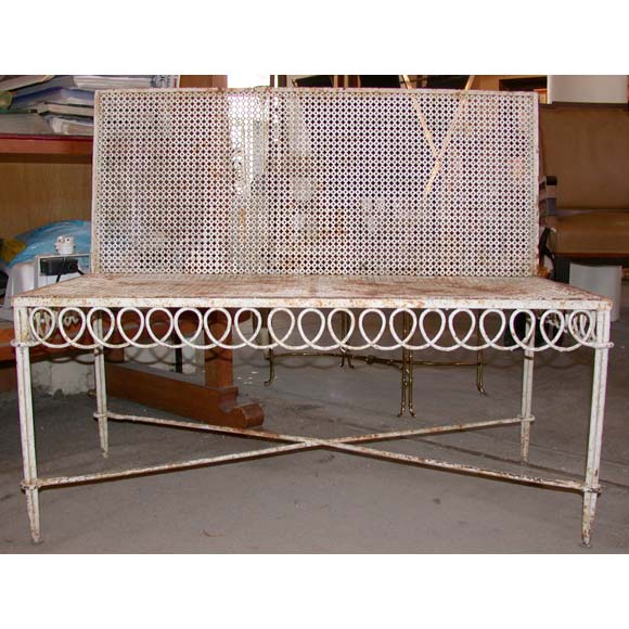 French Bench by Matégot For Sale