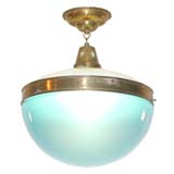 Turquoise Blue Opaline Blue Lantern Ceiling Light
