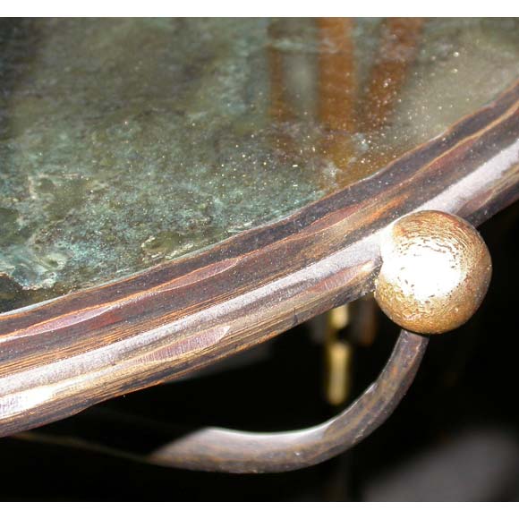 French Pair of Gilt Rope Gueridons or End Tables by Merceris For Sale