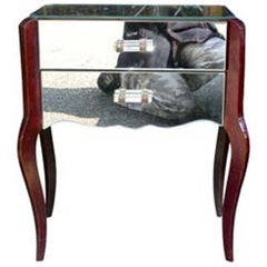 Mirrored nightstand
