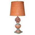 Patina Carved Gadroon Flame Table Lamp