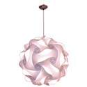 White Plastic Floral Ball Ceiling Light