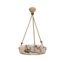 Gray Alabaster Ceiling Light