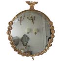 Bronze Laurel Wreath Eagle Crown Mirror