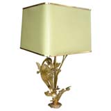 Gilt Bronze Seaweed Table Lamp