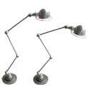Pair of Three Section Articulating Table Lamps