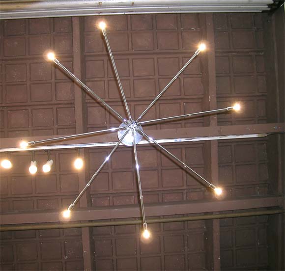 Italian 1970's Star Ceiling Light In Good Condition For Sale In Saint Ouen, FR