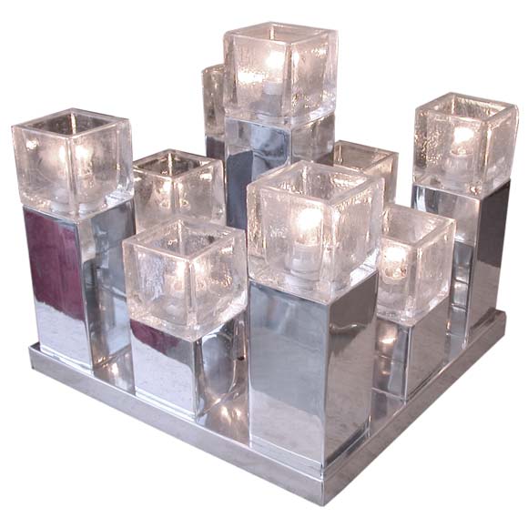 Cubic Cube Ceiling Light or Lamp For Sale