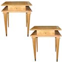 Pair of petite Sycamore End Tables/night stands