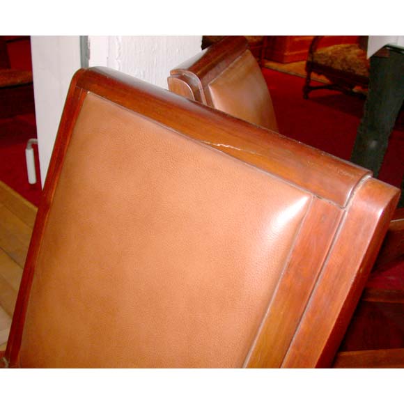 Pair of Rosewood Frame Armchairs For Sale 4