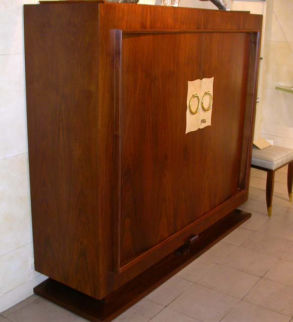 Jean Pascaud Walnut Cabinet Circa 1940