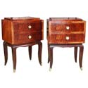 Pair of Burr Elmwood End Tables 10