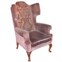 Large Wing back Vieux Rose Armchair