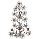 Pair of Italian Crystal Wall Sconces