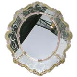 Venetian Champagne and Rose Glass Decor Mirror