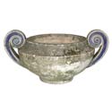 Vintage Ceramic and Crushed Stone  Urn