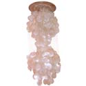 Verner Panton Double Mother of Pearl Ceiling Light