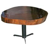 Varnished Tree Trunk Coffee Table