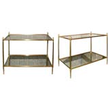Pair of Two Tier End Tables