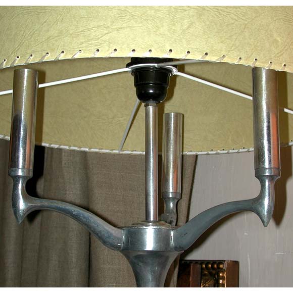 Pair of Cast Aluminum Floor lamps