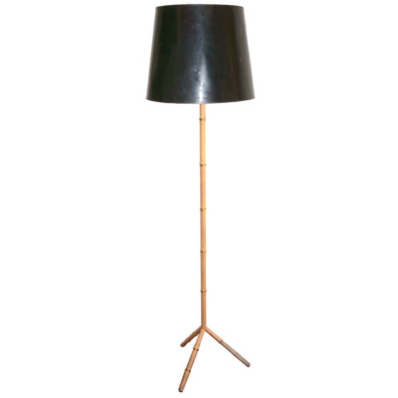 yellow leather tripod adnet floor l at 1stdibs yellow leather tripod adnet floor l at 1stdibs