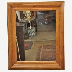 Very Large Pine Framed Wall Mirror