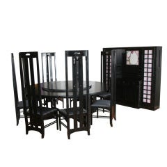 Vintage C.R. Mackintosh Dining Suite, by Cassina (10-Piece Group)