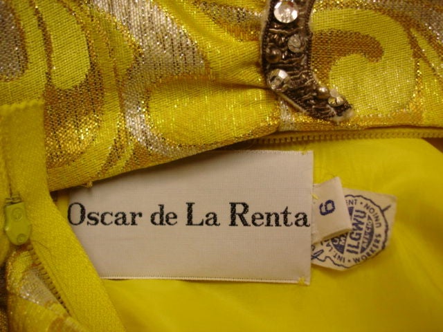 1960s Oscar de la Renta Princess Fit Gown 1
