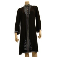 1930s Bohemian Embroidered Tunic Dress