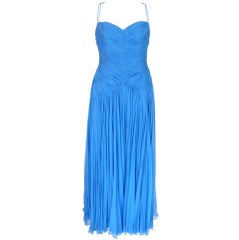 Custom Silk Chiffon Gown from the estate of Leona Helmsley 7