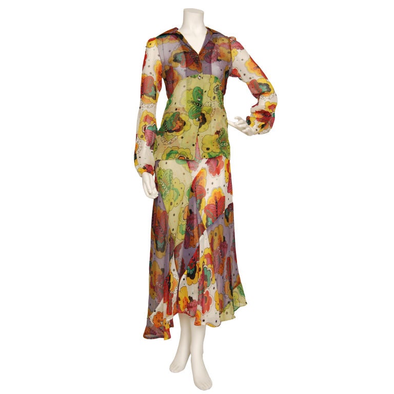 Thea Porter – Blouse and Skirt Set