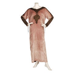 Antique Babani 1920s Silk Velvet Caftan