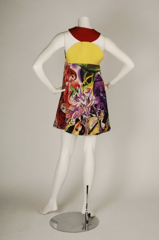 Versace Couture Mini Dress 1992 Chagall Collection at 1stDibs