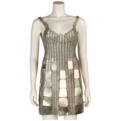 Paco Rabbane Aluminum Dress at 1stDibs