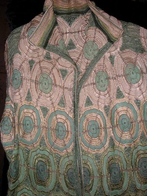 Women's 1920s crochet coat