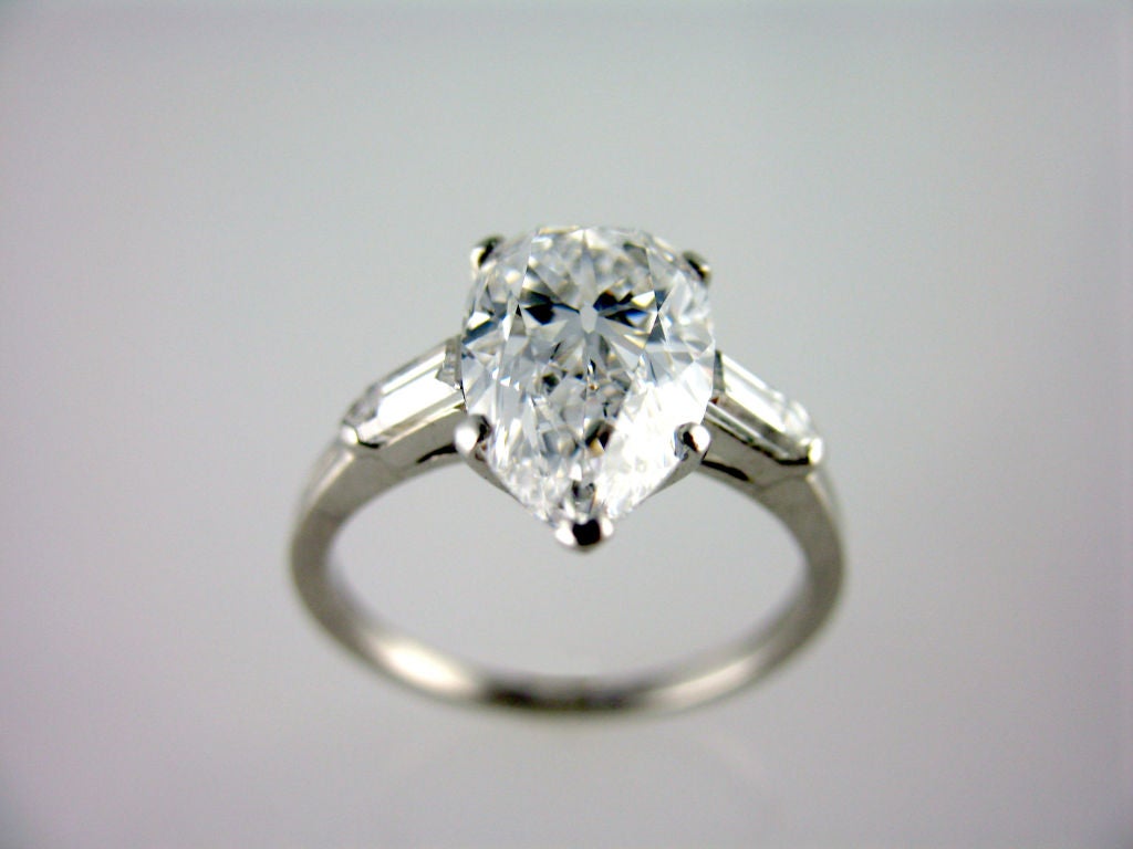 1950's Tiffany & Co. 2.36ct G.I.A. D/VVS1 Diamond Ring