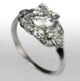 1930's Platinum Diamond Ring - 0.95ct E.G.L. F/VS2