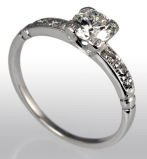 Vintage 1940's Platinum Diamond Ring - 0.51 E.G.L. I/VS1