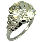 Vintage 1920's Platinum Diamond Ring - 5.10ct E.G.L. M/VS1